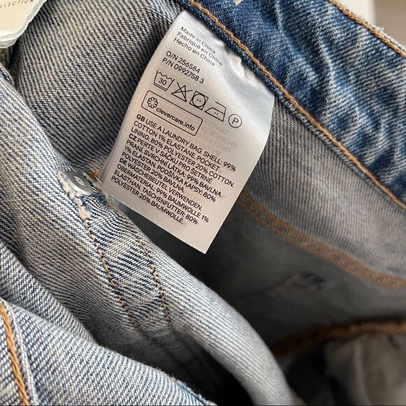 H&M Brock Collection Fitted Denim Cut Off Shorts - Picture 8 of 8